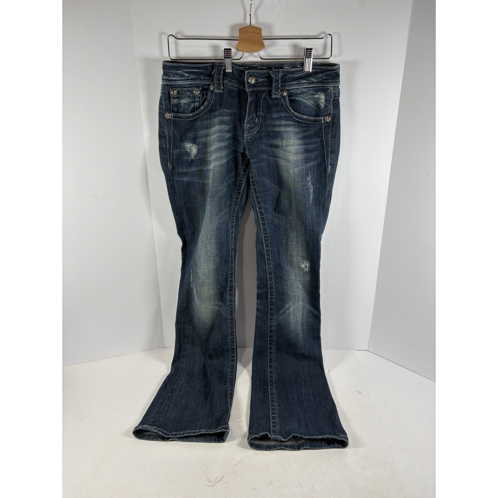 Miss Me Jp5123l Women’s Bootcut Jeans Size 28x33 Dark Wash Stretch Denim
